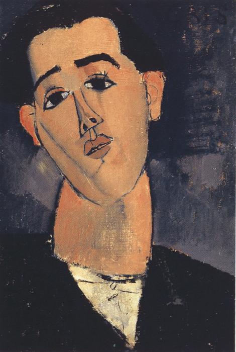 Amedeo Modigliani Portrait of Juan Gris (mk39) oil painting image
